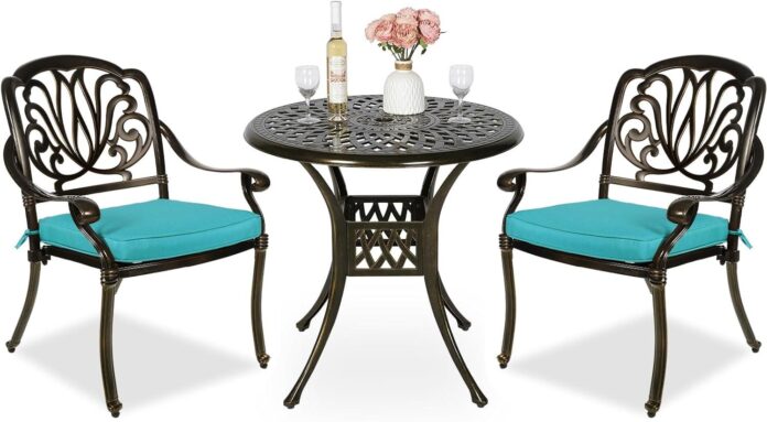 MEETWARM Patio Bistro Set: Stylish Comfort for Outdoor Moments
