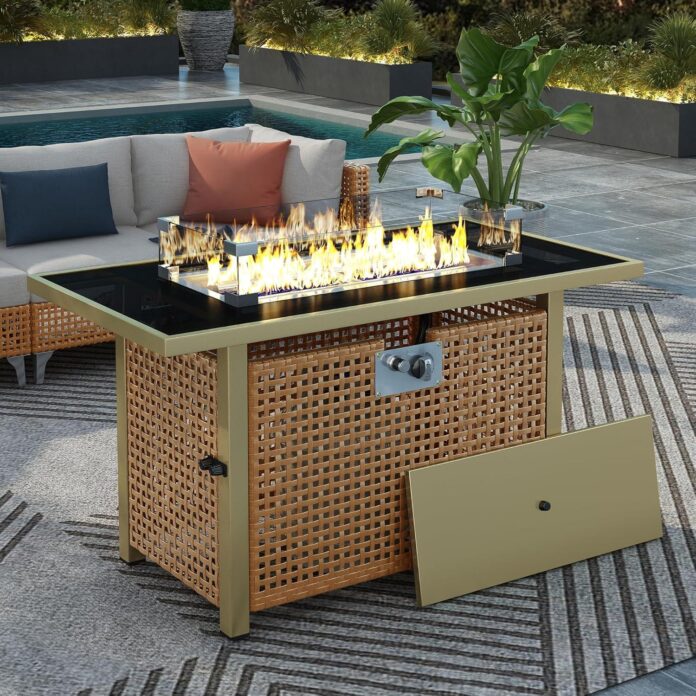 43 Propane Fire Pit Table Stylish Warmth For Outdoor Evenings