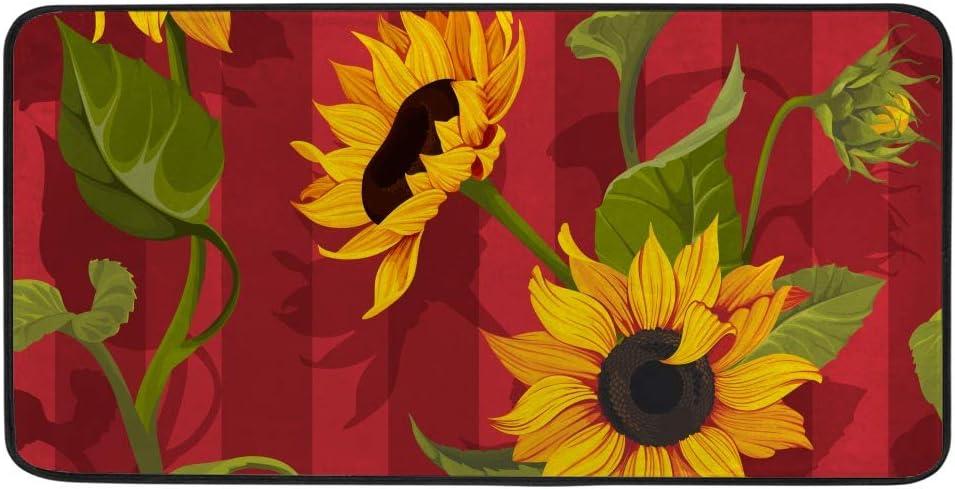 Our Honest Take on the Kuizee Sunflower Kitchen Rug's ⁢Comfort & Style