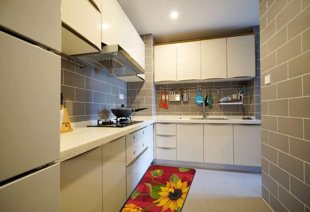 Our Honest Take on the Kuizee Sunflower Kitchen⁣ Rug's Comfort & Style