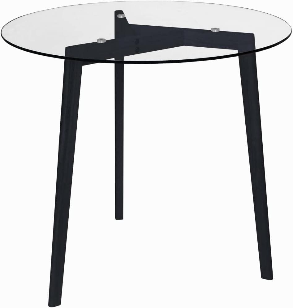 Exploring the Modern Charm of vidaXL's Transparent Black Dining Table