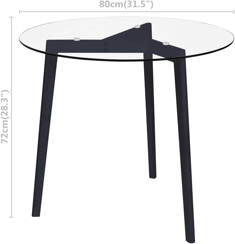 Exploring the Modern Charm of vidaXL's Transparent Black Dining Table