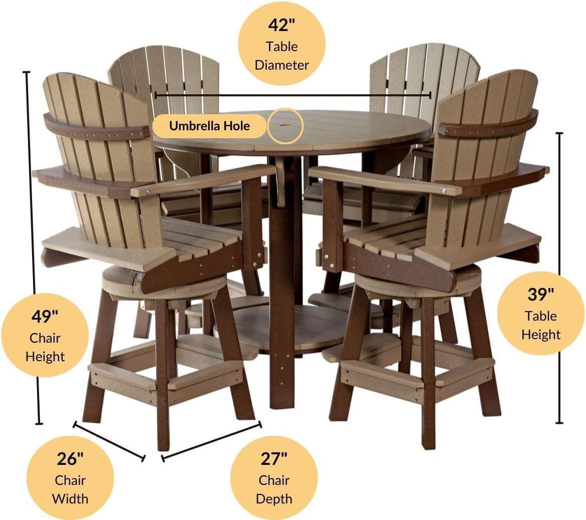 Balcony Dining Set with Swivel Chairs: Durable & Eco-Kind