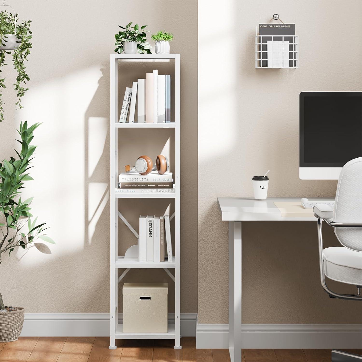 How We Maximized Space with Furologee's Sleek 5-Tier Bookshelf