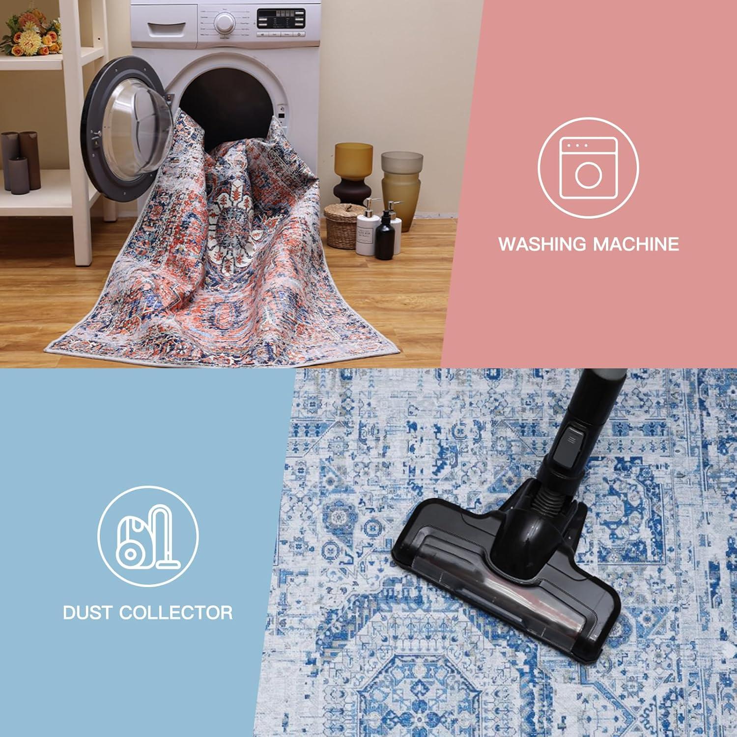 Why We Love the NURTUDIS 8'x10' Washable Vintage Rug