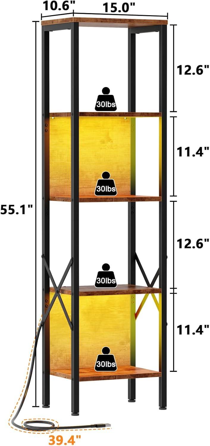 How We Organized Our Space with Furologee's LED 5-Tier Shelf