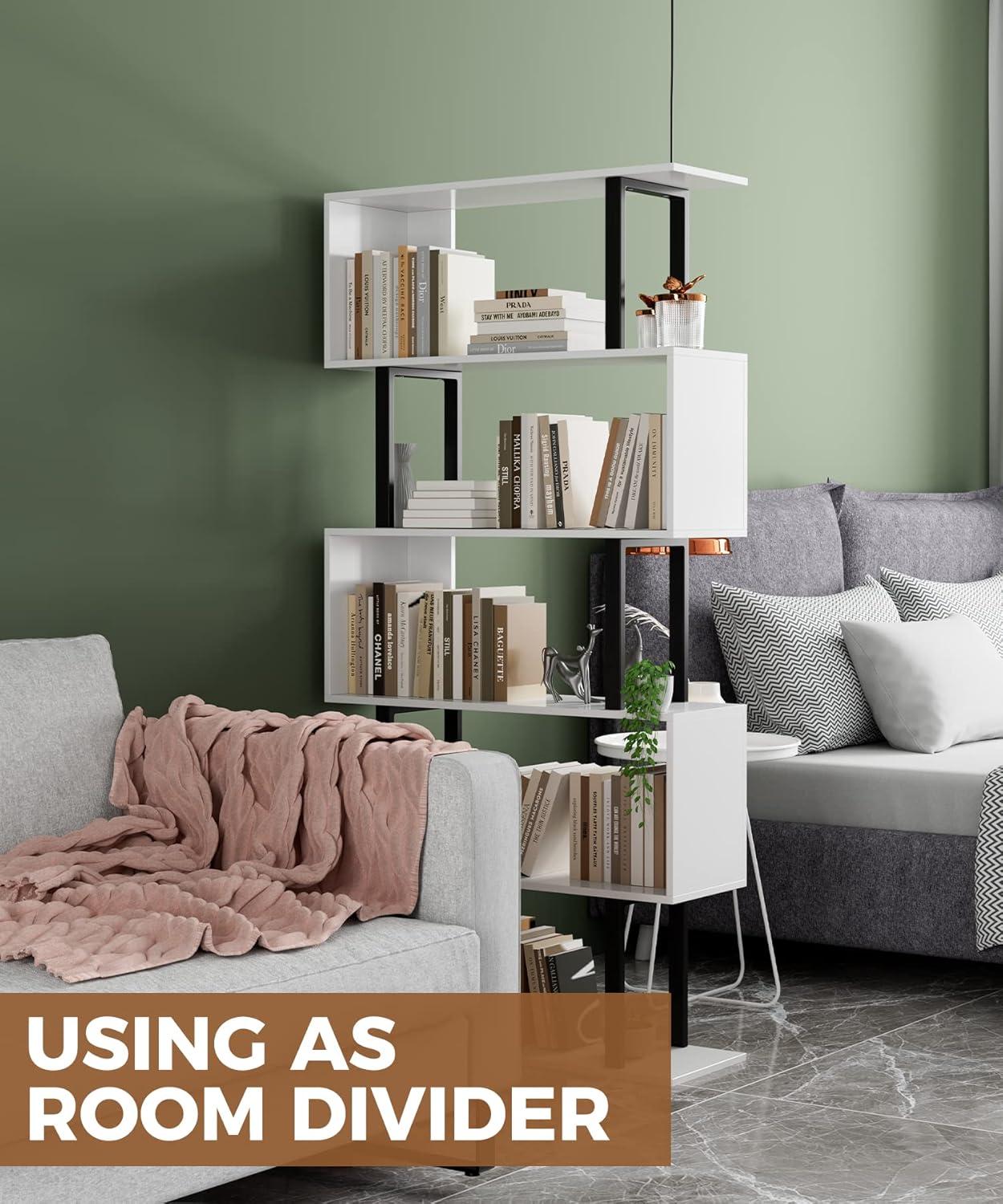 Our Take on the Gadroad 5-Tier S-Shaped Bookcase: Stylish & sturdy
