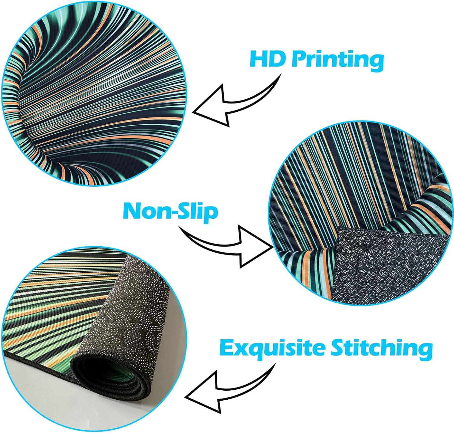 Why We're Loving This 3D Optical Illusion rug in Our Space