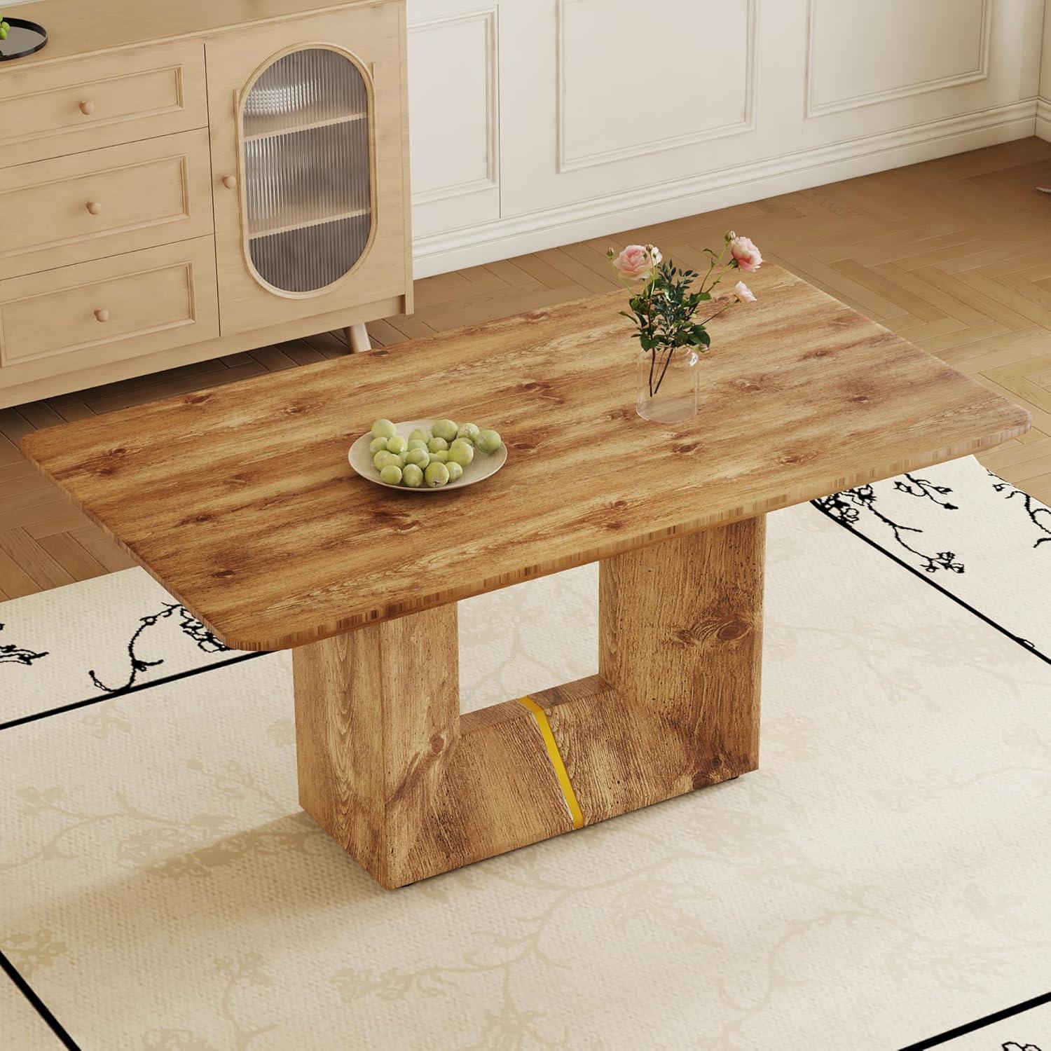 Gather 'Round: Exploring a Stylish & Sturdy‌ 63-Inch Farmhouse Dining Table