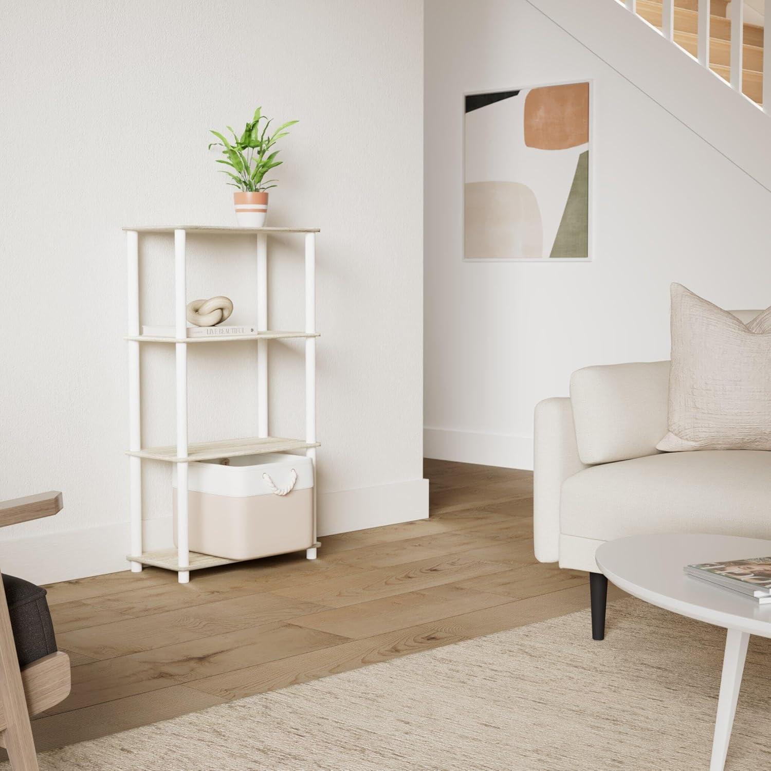 How We Organized​ Our Space with Furinno's Turn-N-Tube Shelf