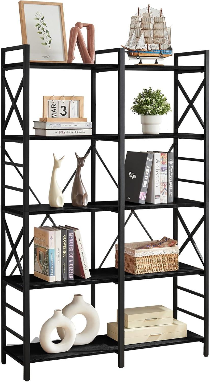 Our Take ⁣on the HOMBAZAAR 5-Tier Industrial Bookshelf: Sturdy & Stylish