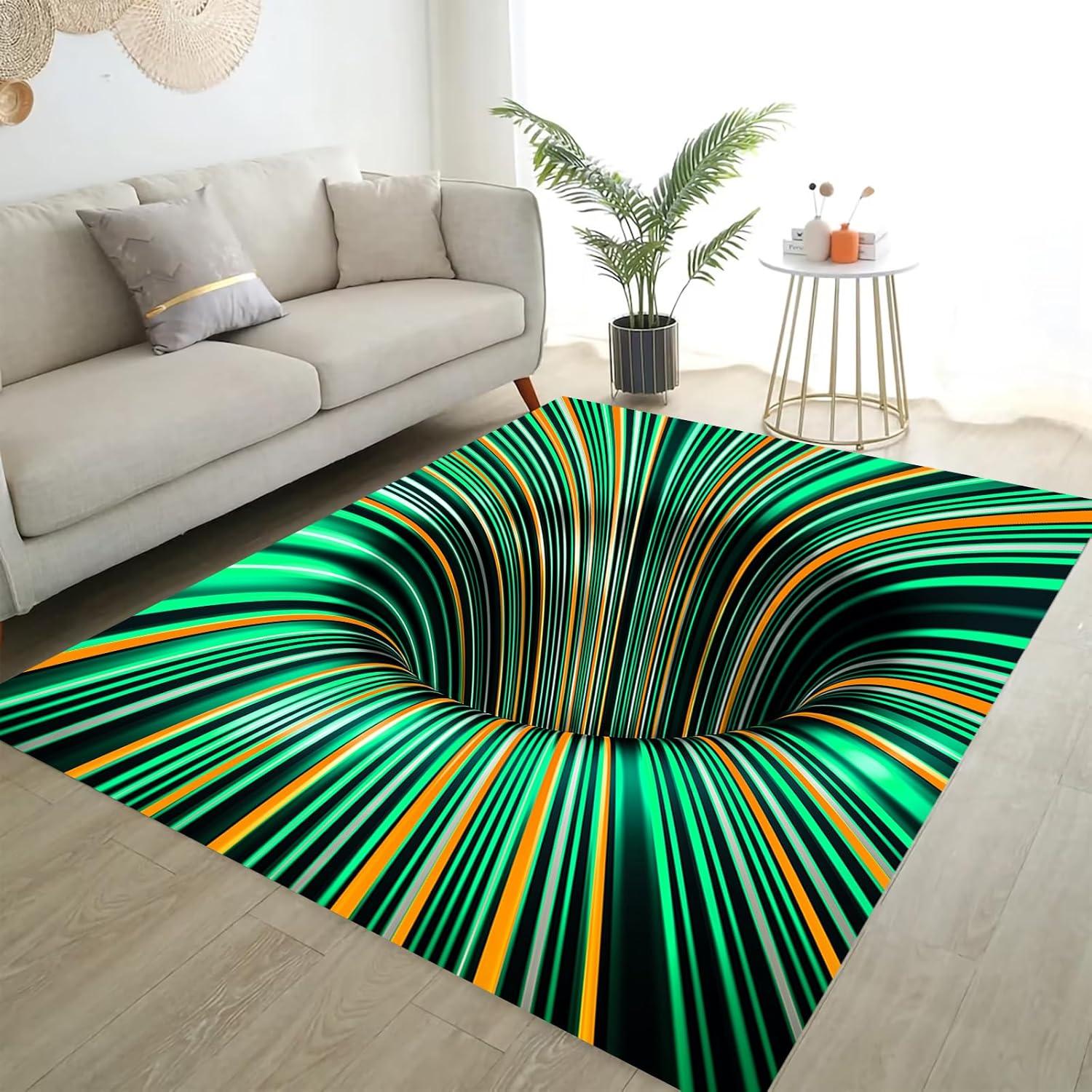 Why We're Loving This 3D Optical Illusion Rug in Our Space