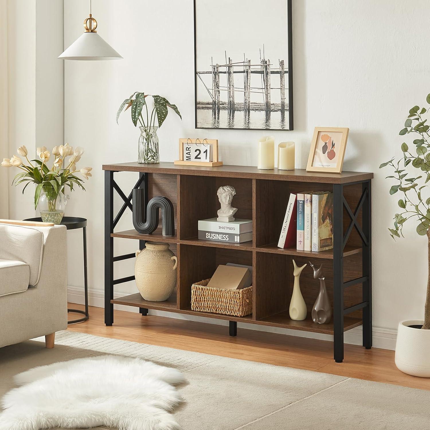 how We Organized Our Space with HOMBAZAAR's Industrial cube ⁤Shelf