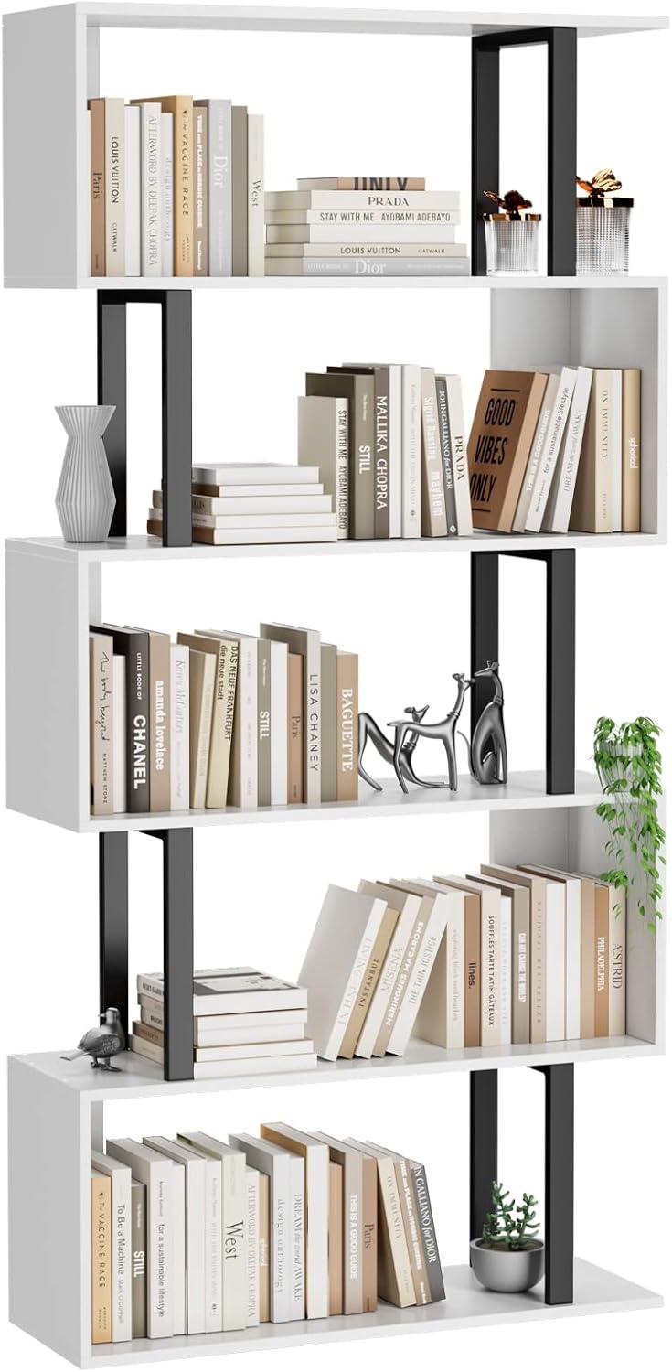 our Take on the Gadroad 5-Tier S-Shaped Bookcase: Stylish & Sturdy