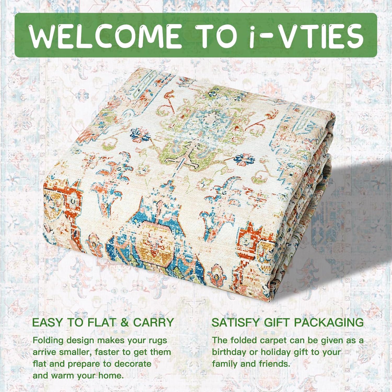 Why We Love the NURTUDIS 8'x10' washable vintage Rug