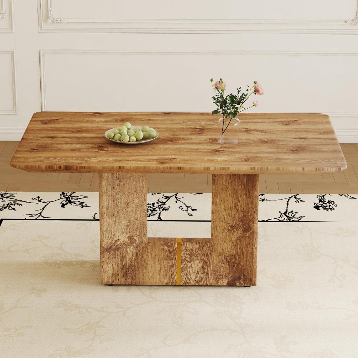 Gather 'Round: Exploring a Stylish &​ Sturdy 63-Inch Farmhouse Dining​ Table