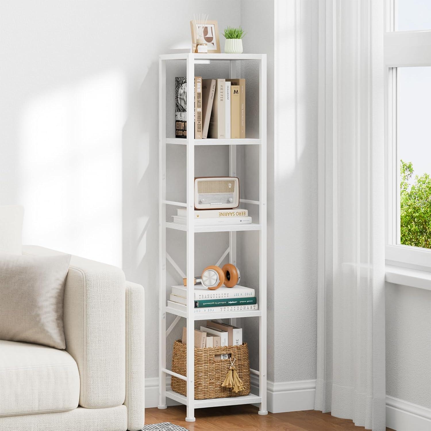 How We ⁤Maximized Space with Furologee's Sleek 5-tier Bookshelf