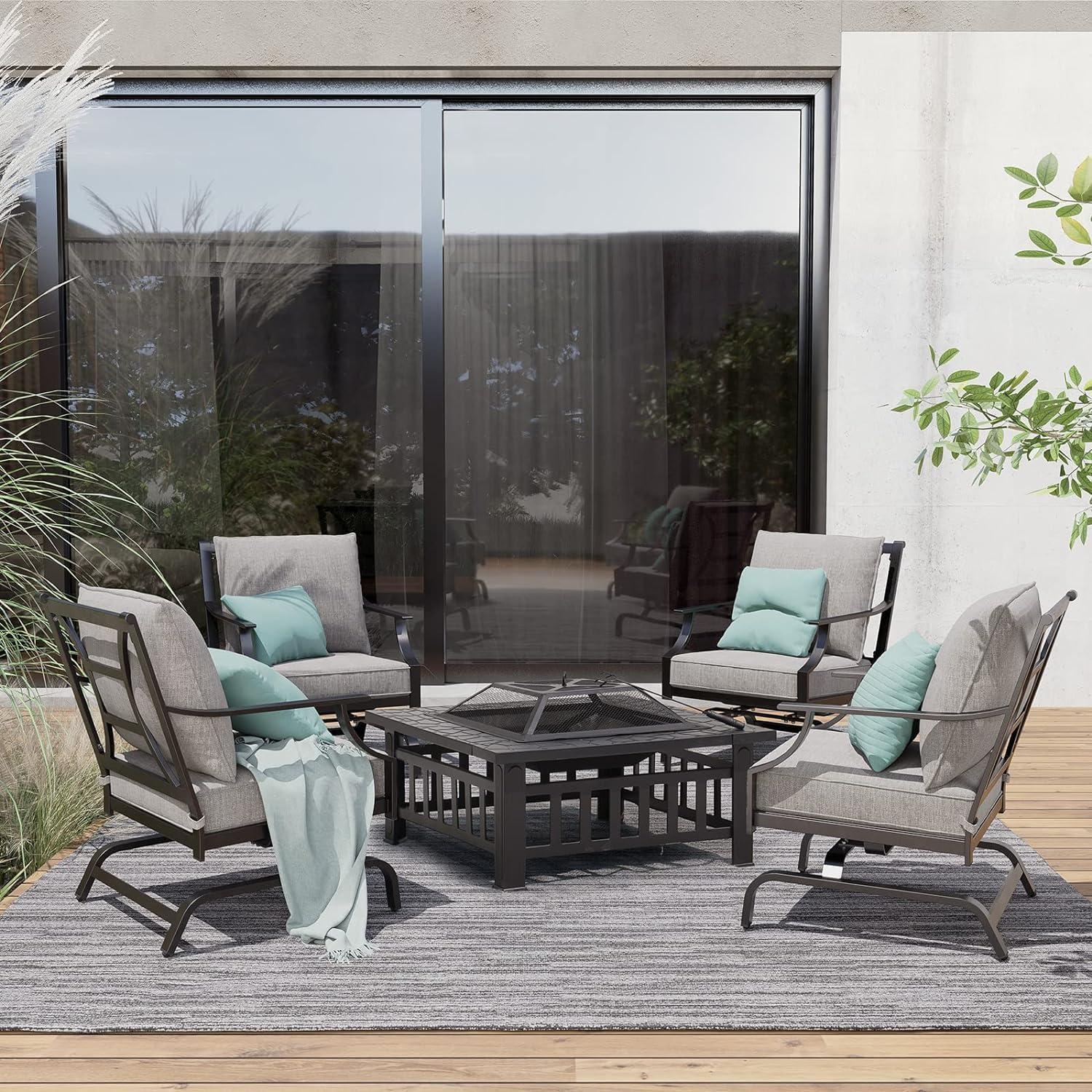 Cozy Evenings together with ​Grand Patio's Fire Pit Set