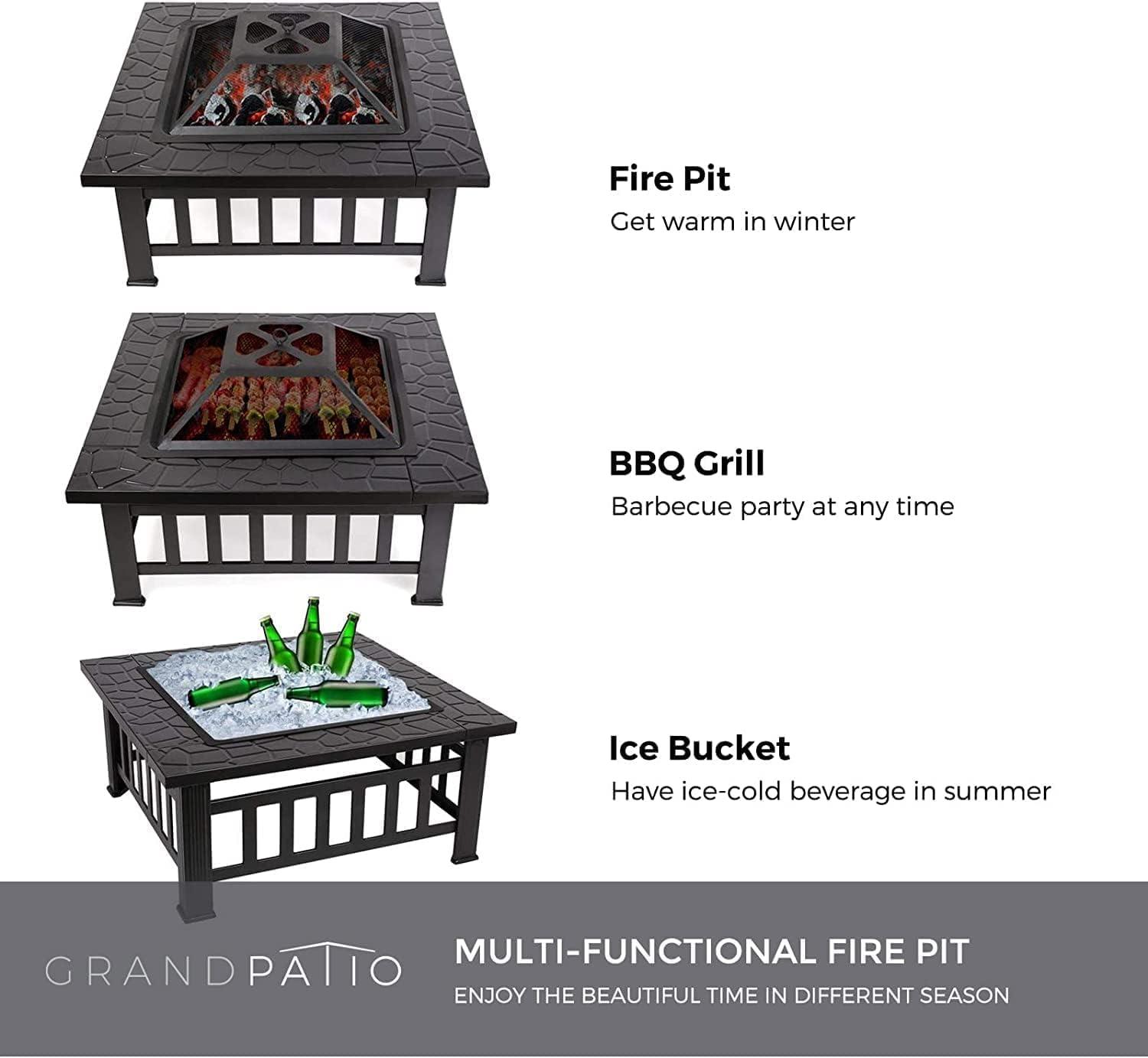 Cozy Evenings Together with grand Patio's Fire Pit Set