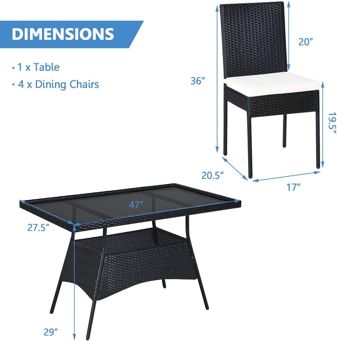 Creating ​an Inviting Outdoor Dining Space‌ with‍ HAPPYGRILL's Rattan Set