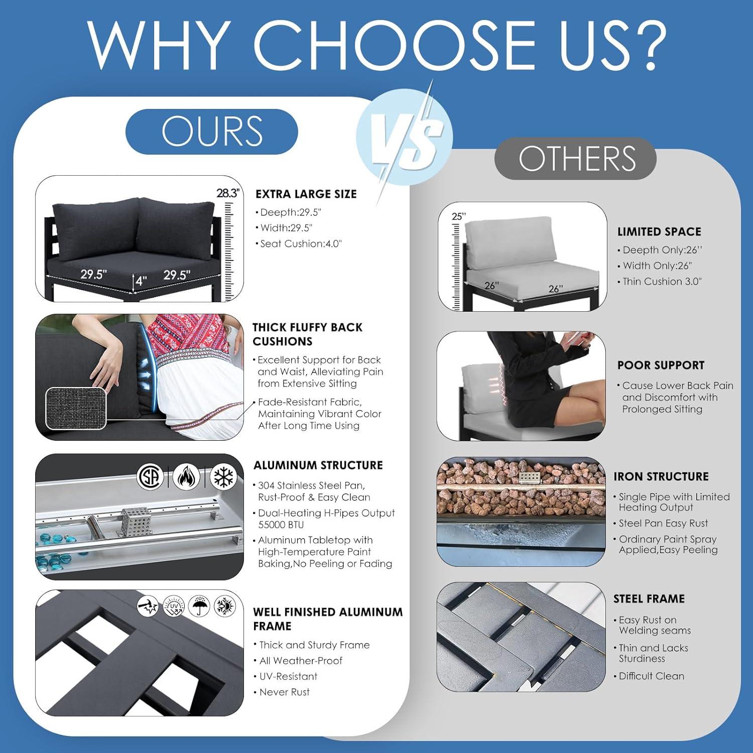 Creating Cozy Comfort and warmth⁢ with NICESOUL's ⁣Aluminum Outdoor Set