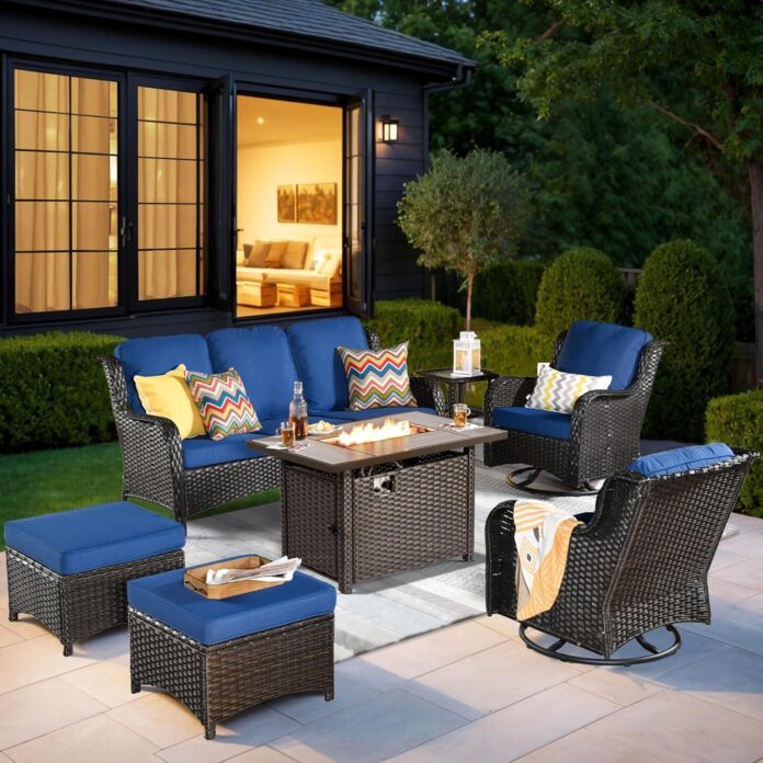 Creating Cozy Outdoor Moments Exploring The Hooowooo 7 Piece Patio Set