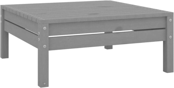 Creating Cozy Outdoor Spaces With A Sturdy Gray Pinewood Footstool