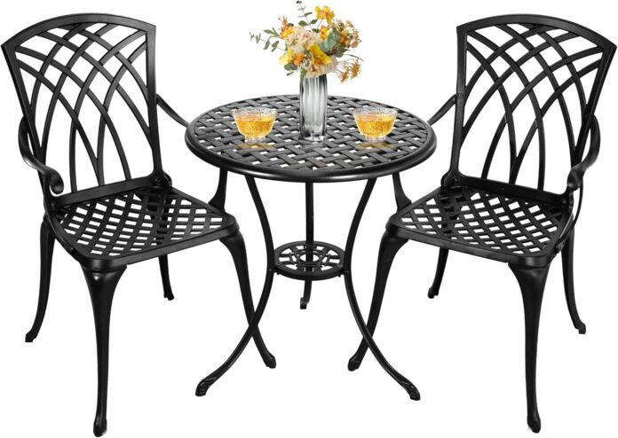 Elegant And Durable 3 Piece Cast Aluminum Bistro Set Review