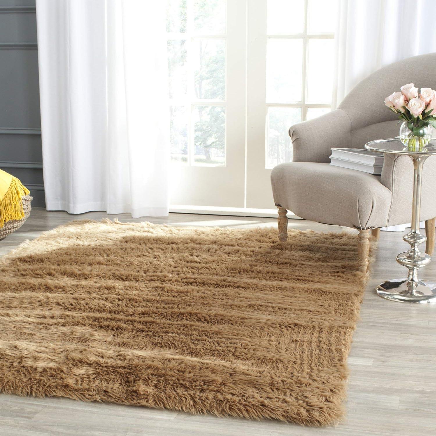 Elevate Our Space with the Silky Plushness of Safavieh's Camel Rug