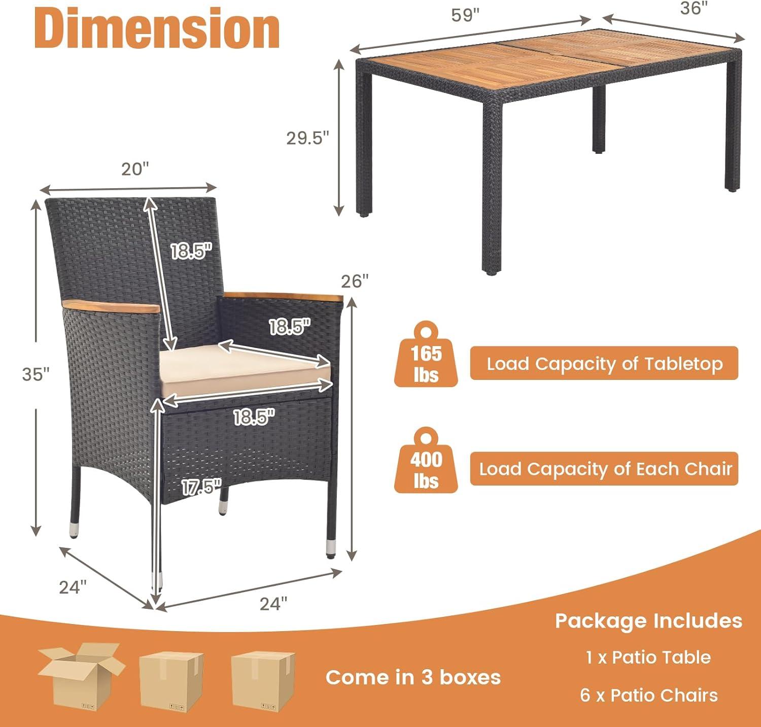 Elevate Outdoor Dining with Elegant Acacia & Rattan Comfort