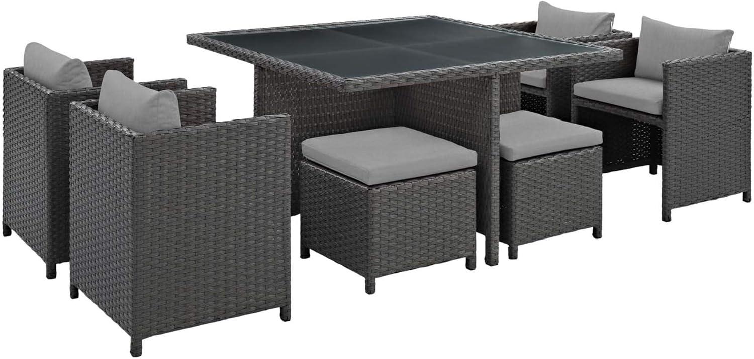 Elevate outdoor Dining with Ergode Sojourn's Stylish 9-Piece Set