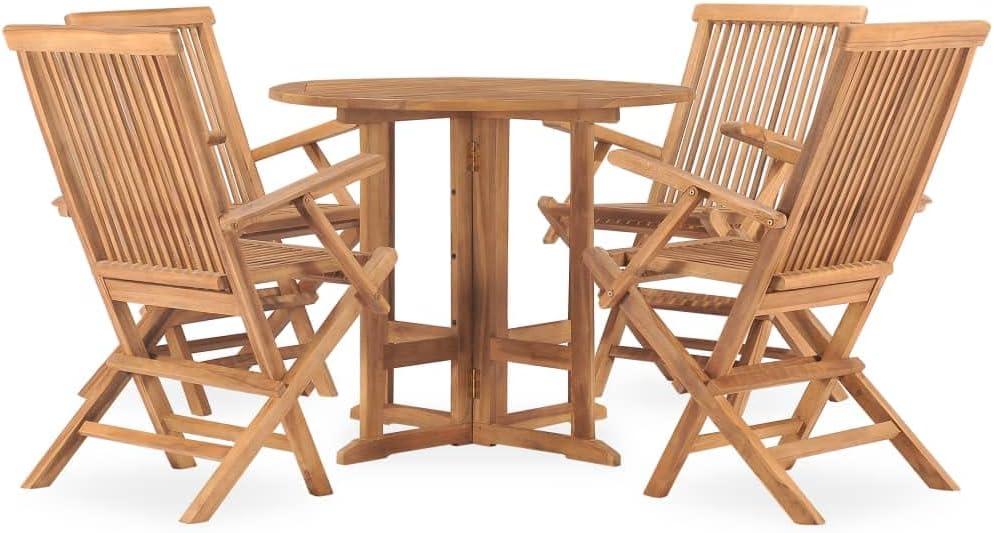 Elevate Outdoor​ Dining with vidaXL's Teak folding Set