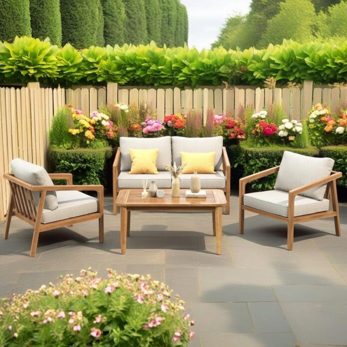 Elevate Outdoor Gatherings With The Dena 4 Piece Patio Set