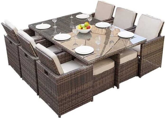 Elevate Outdoor Living With The Alana 11 Piece Wicker Set