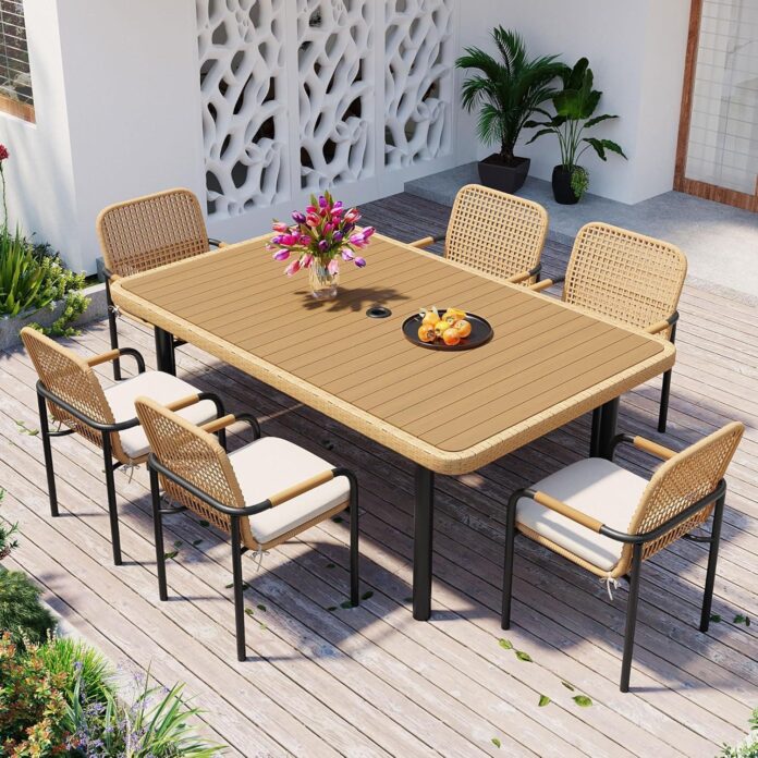 Enjoying Outdoor Dining A Stylish And Durable 7 Piece Patio Set