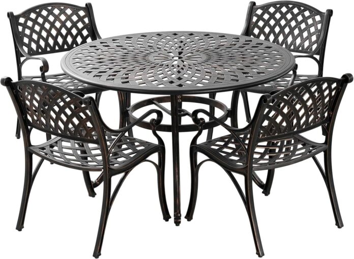 Enjoying Outdoor Moments Exploring The Patio In 5 Piece Bistro Set