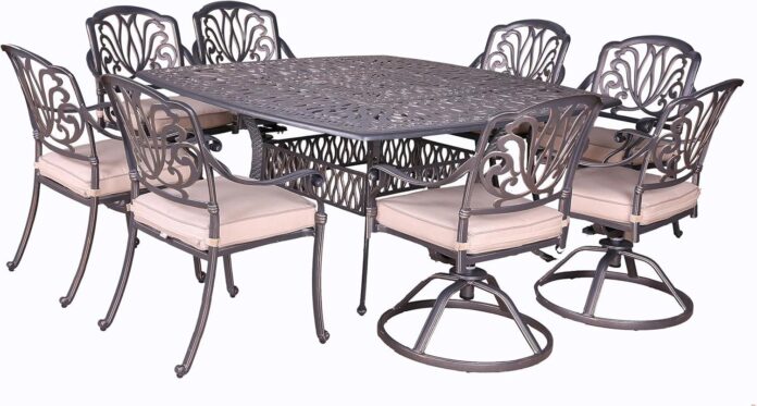 Gather In Style Spacious And Weather Resistant Outdoor Dining Set