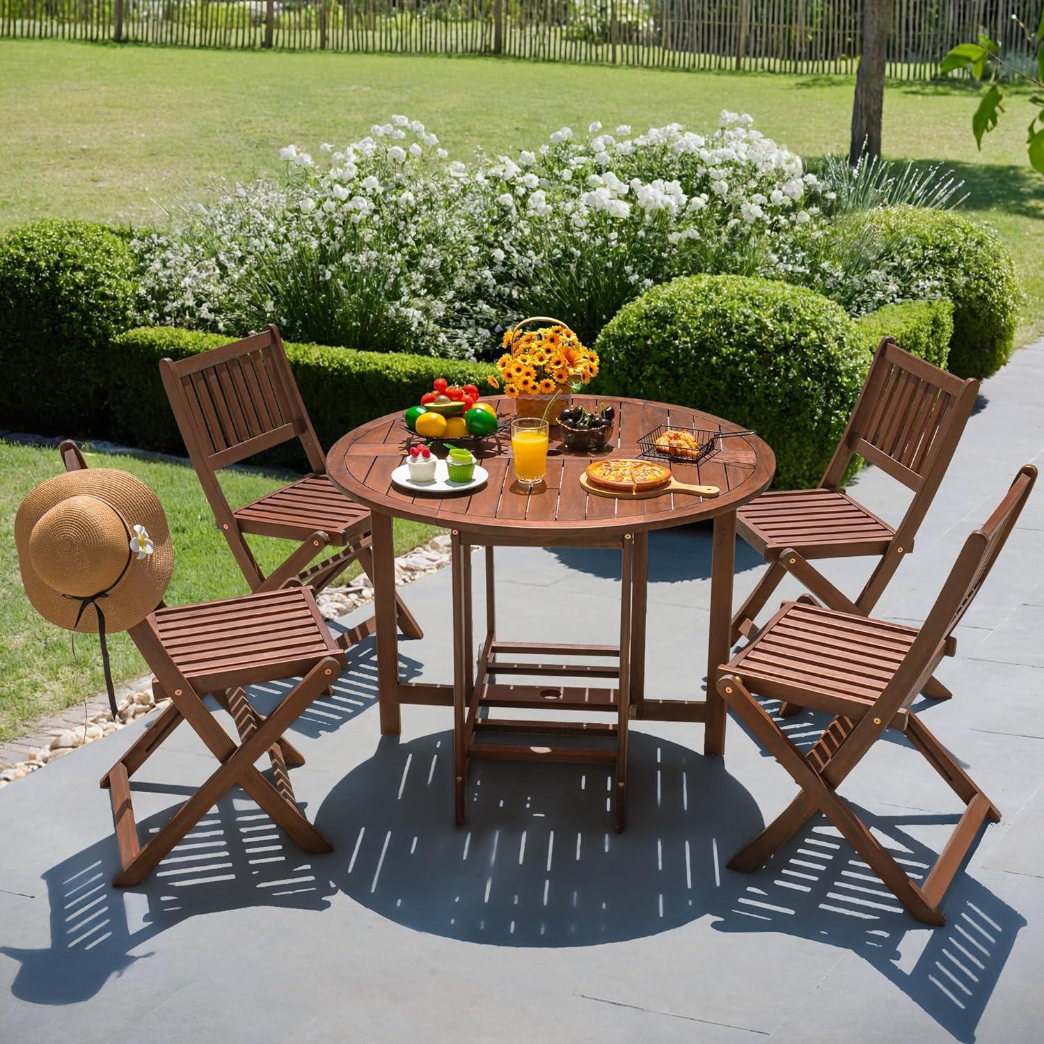 Gather 'Round: A Stylish 5-Piece Outdoor Dining Set Review