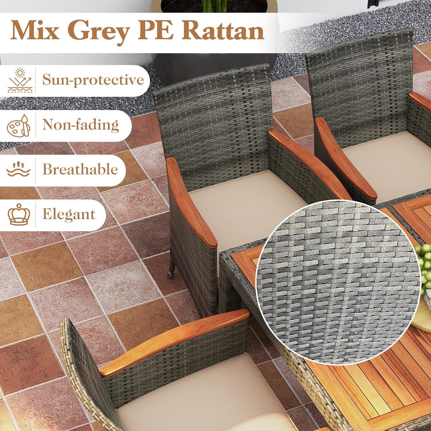 Gather Together: Spacious & Stylish Patio Dining Set ⁤Review