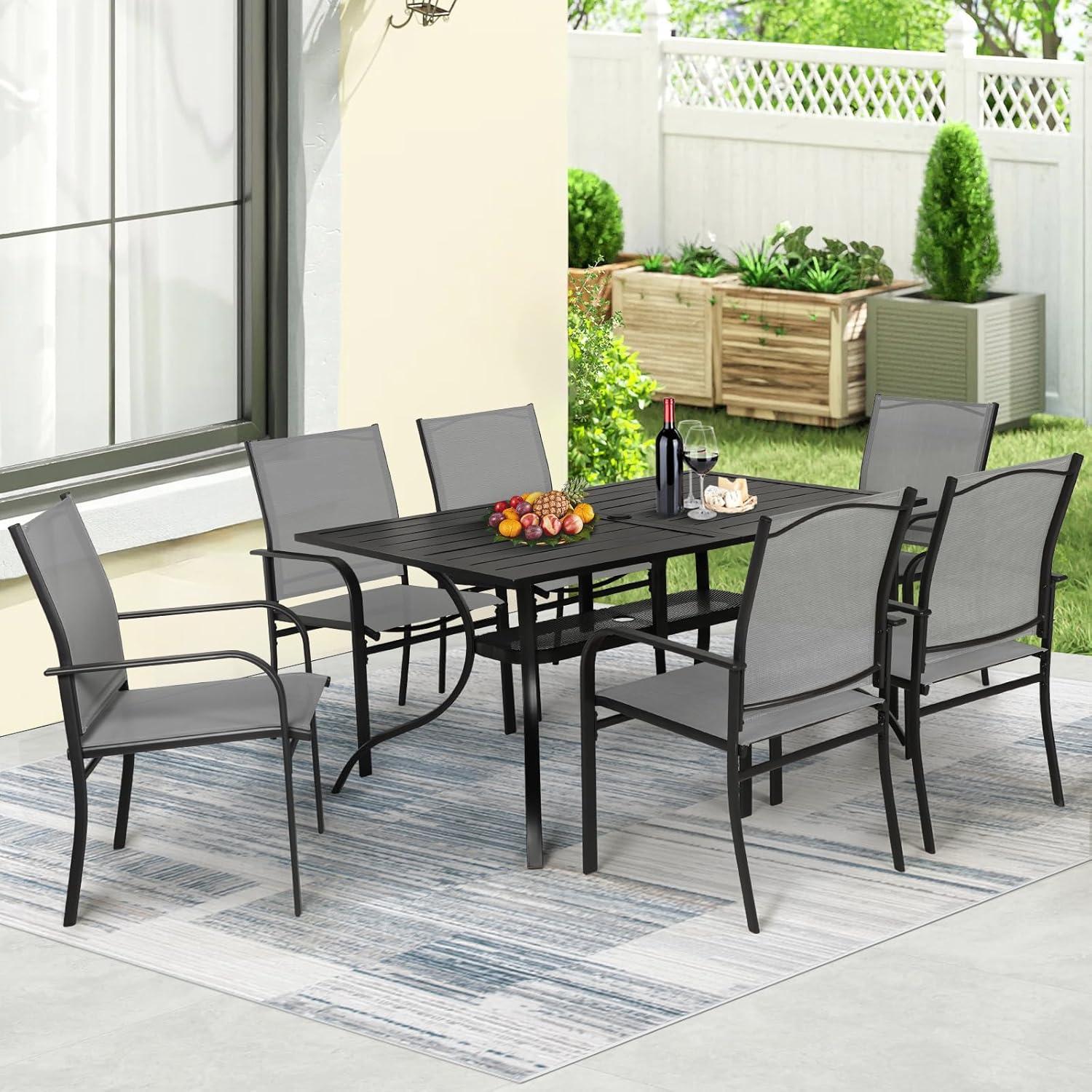 Gathered Comfort: Exploring Incbruce's 7-Piece Patio Dining Set