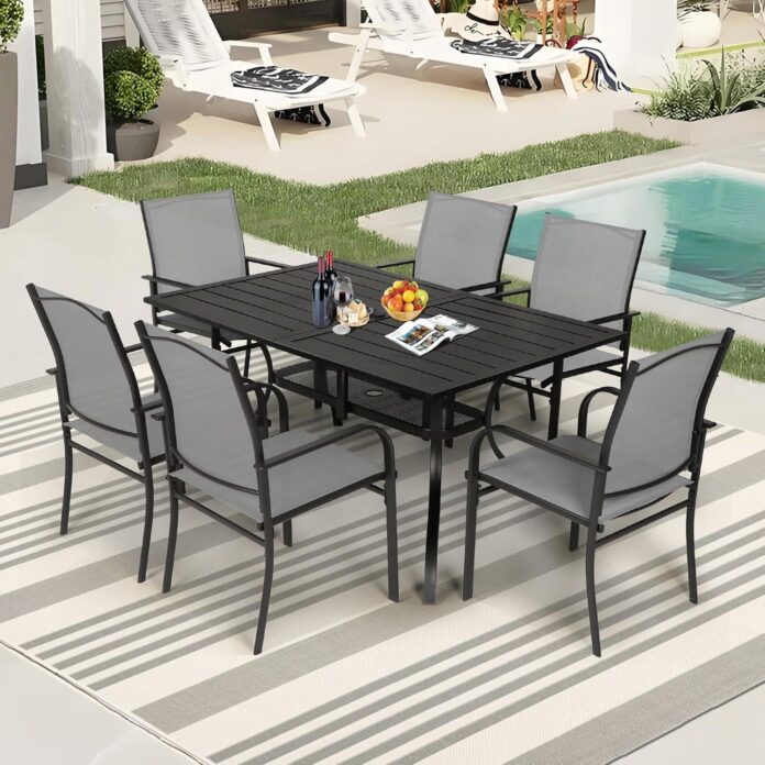 Gathered Comfort Exploring Incbruce 7 Piece Patio Dining Set