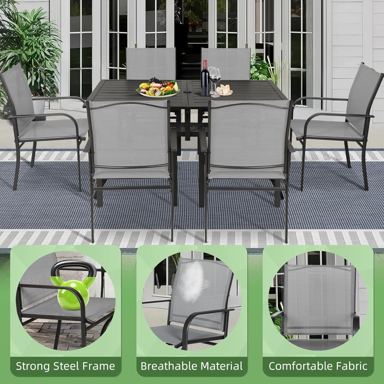 Gathered Comfort: Exploring Incbruce's 7-Piece Patio Dining Set
