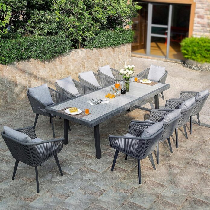 Gathered Impressions Astomi Outdoor Wicker Dining Set For 10 Reviewed