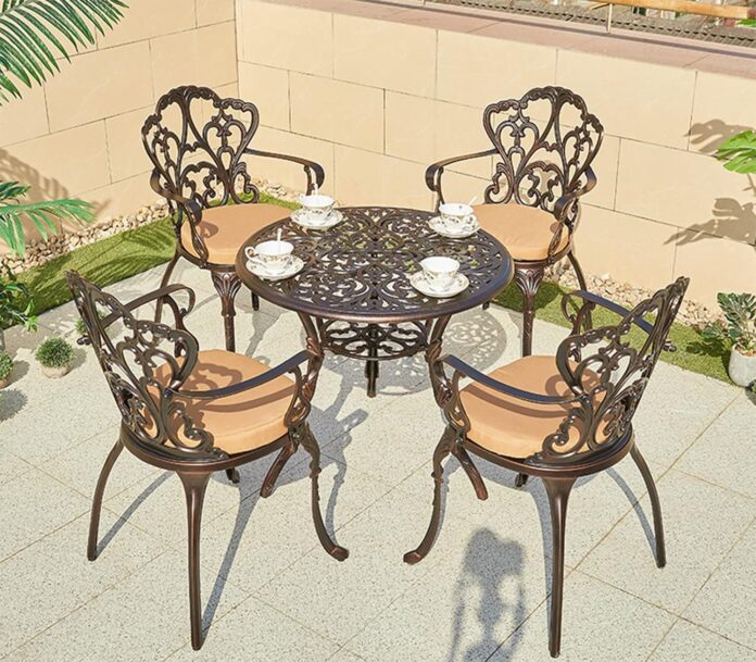 Gathering Comfort Exploring A Stylish 5 Piece Garden Dining Set