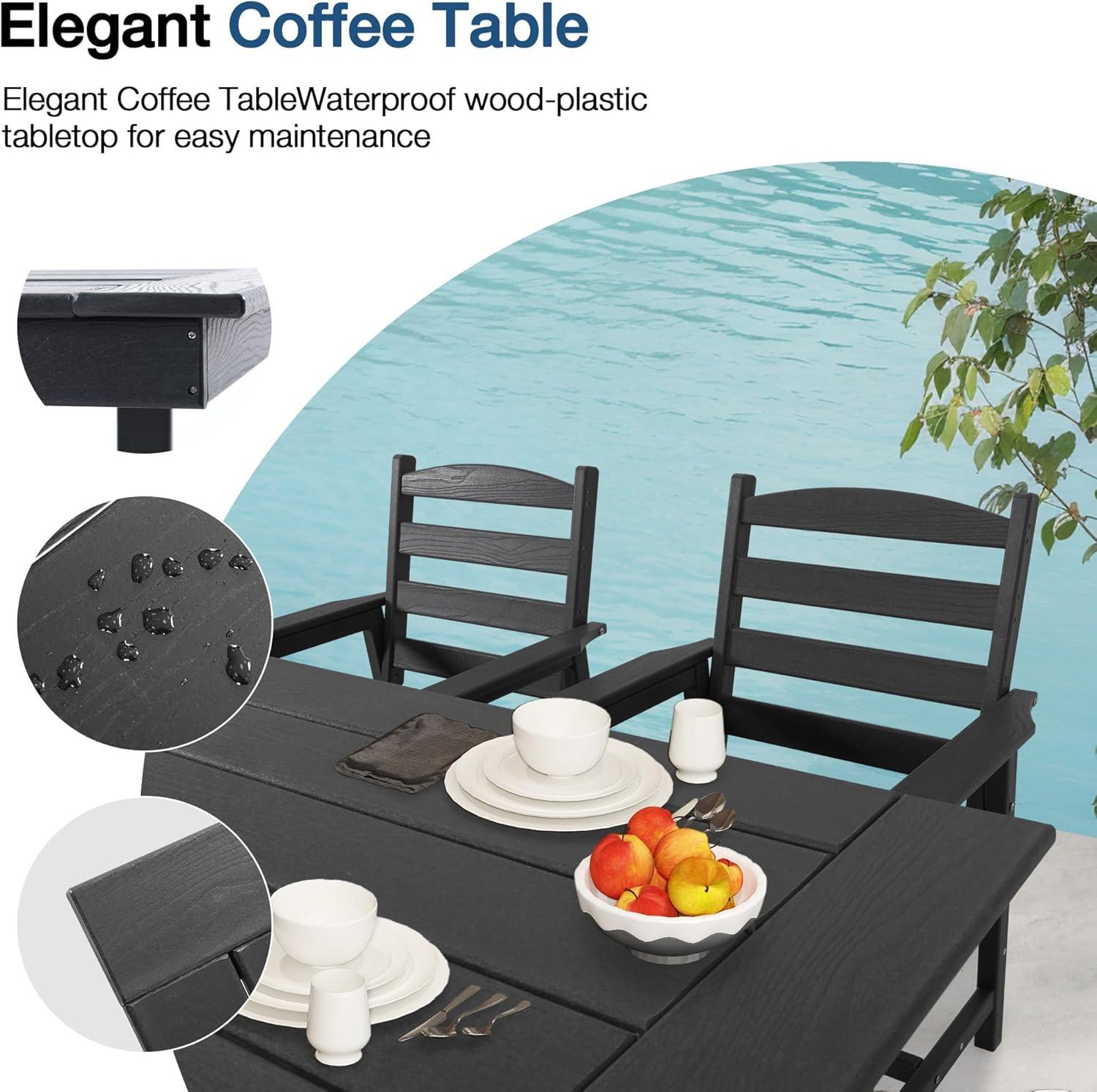 gathering Outdoors: Discovering MELLCOM's Stylish 3-Piece Patio Set