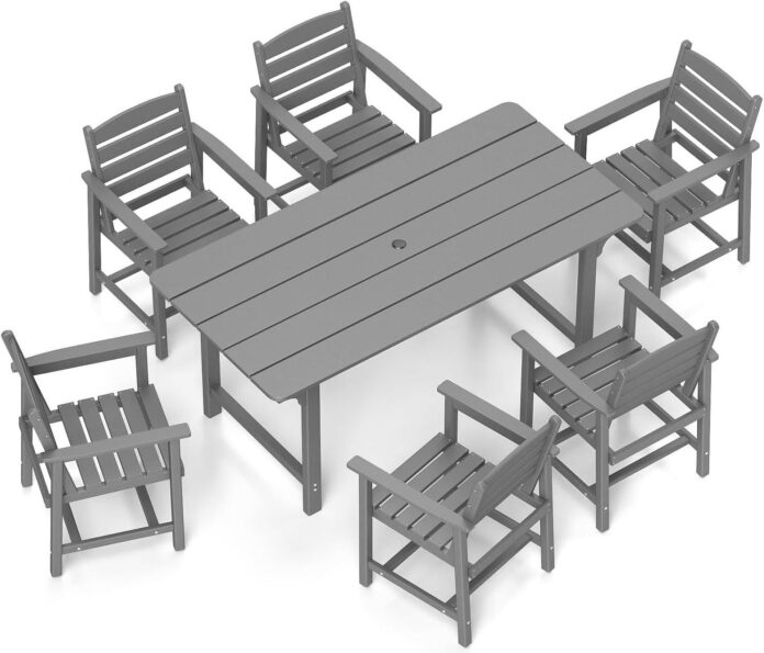 Gathering Outdoors Exploring A Durable 7 Piece Patio Dining Set