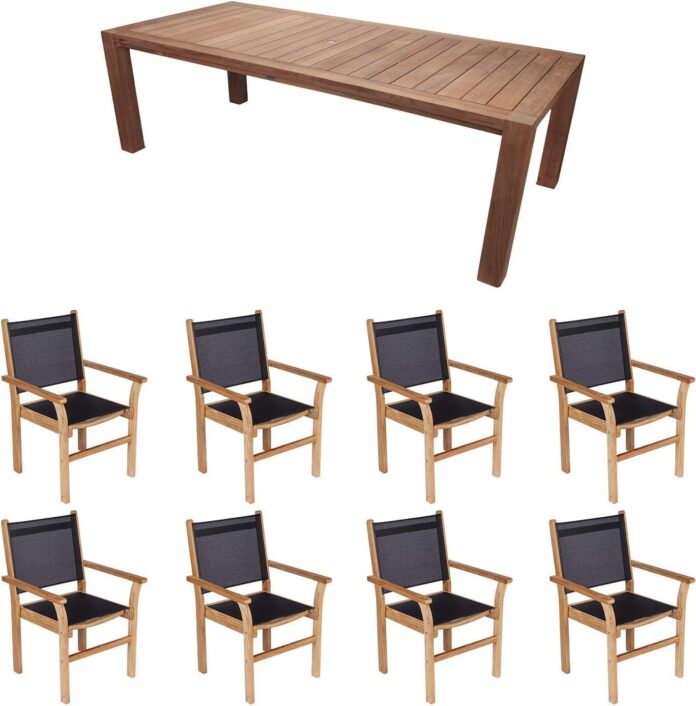 Gathering Outdoors Exploring The 9 Piece Teak Patio Dining Set