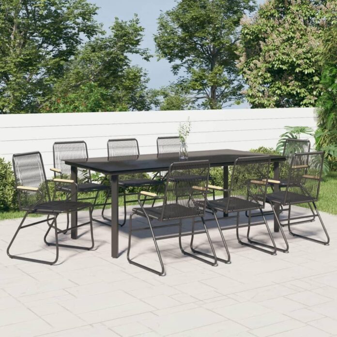 Gathering Outdoors Exploring The Xavier 9 Piece Patio Dining Set
