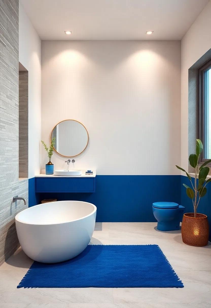 Ivory and Cobalt Blue:‍ Warm ivory walls complemented by bold cobalt blue accents provide a rich,artistic feel