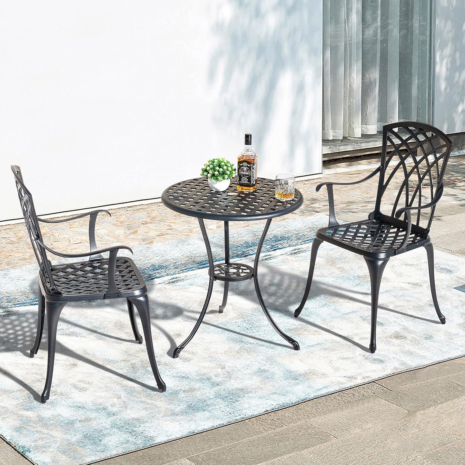 How NUU GARDEN's ⁣Cast Aluminum Bistro Set Elevates Small ‌spaces